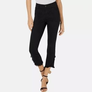 INC International Concepts Tulip Hem Black Jean 10